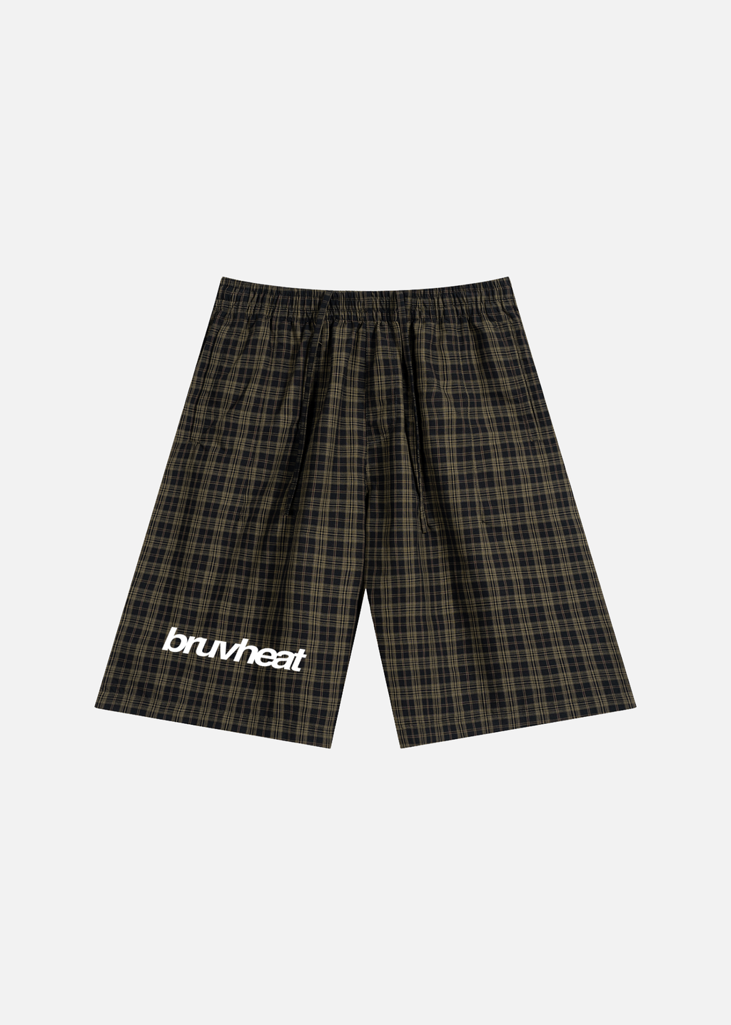 Dakota Black Plaid Wide-Leg Shorts