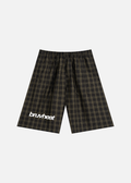 Dakota Black Plaid Wide-Leg Shorts