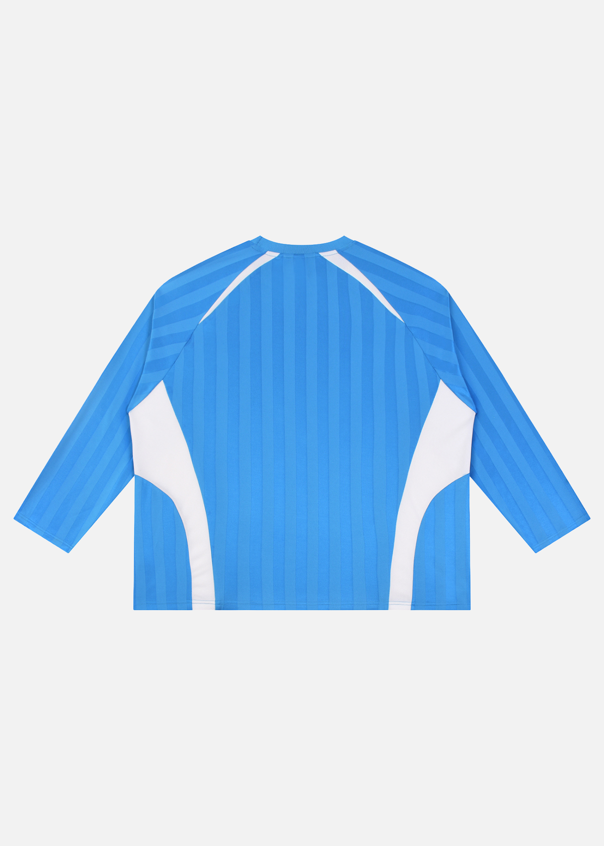 Atlas Blue Colour-Block Jacquard Soccer Jersey