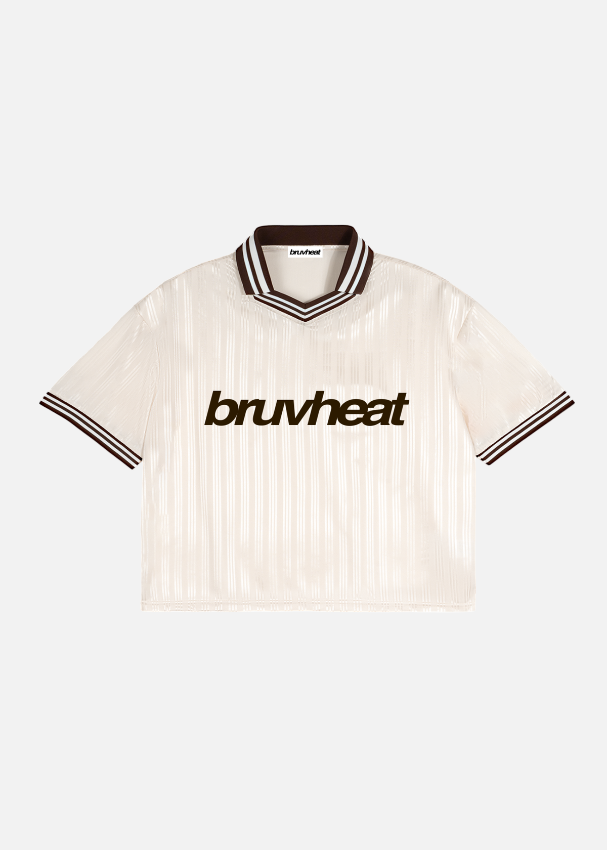 Sawyer Apricot Contrast-Stripe Oversized Polo T-Shirt