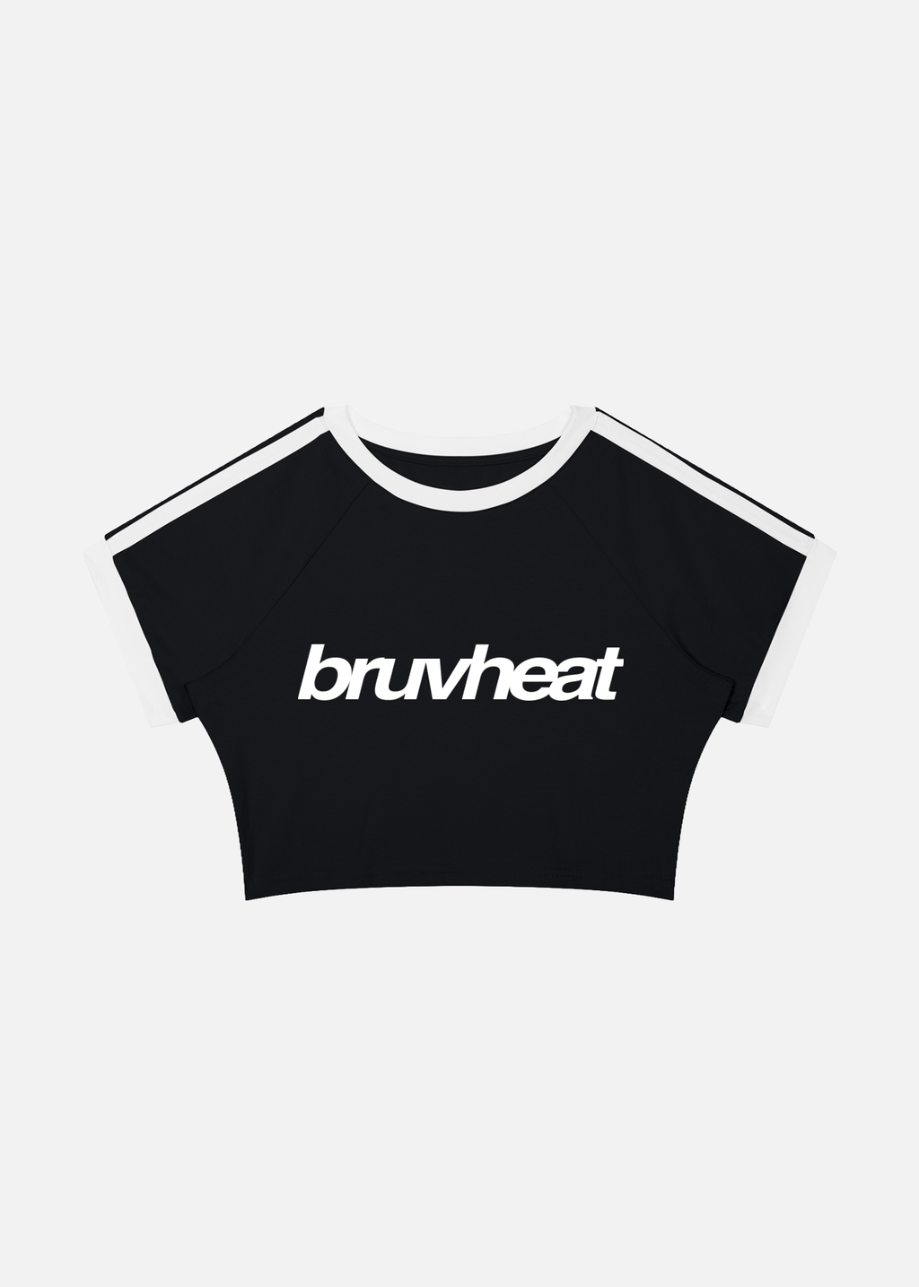 Maybe Black Raglan Crop T-Shirt