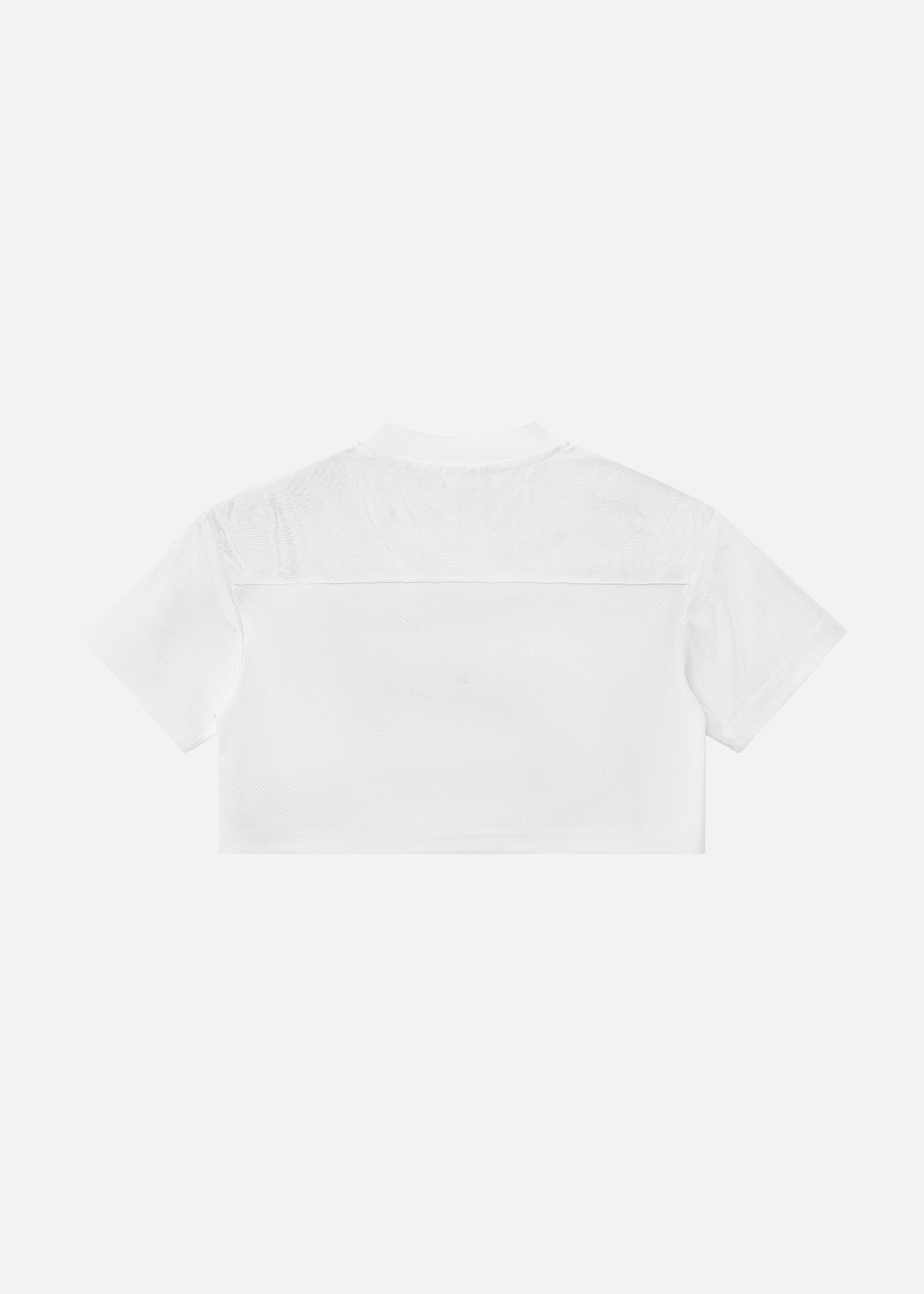 Solana White Paneled V-Neck Cropped Soccer Jersey