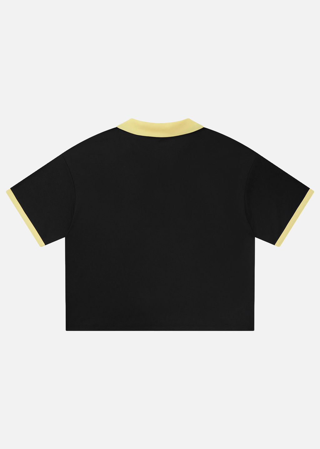 Rider Black Collared-Piping Boxy Soccer Jersey