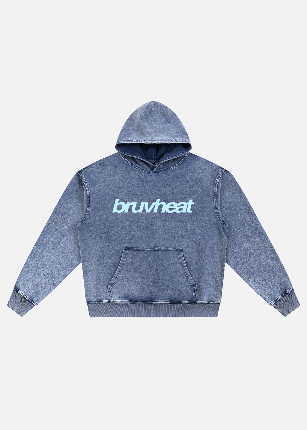Alpine Snow Wash Light Blue Oversized Hoodie