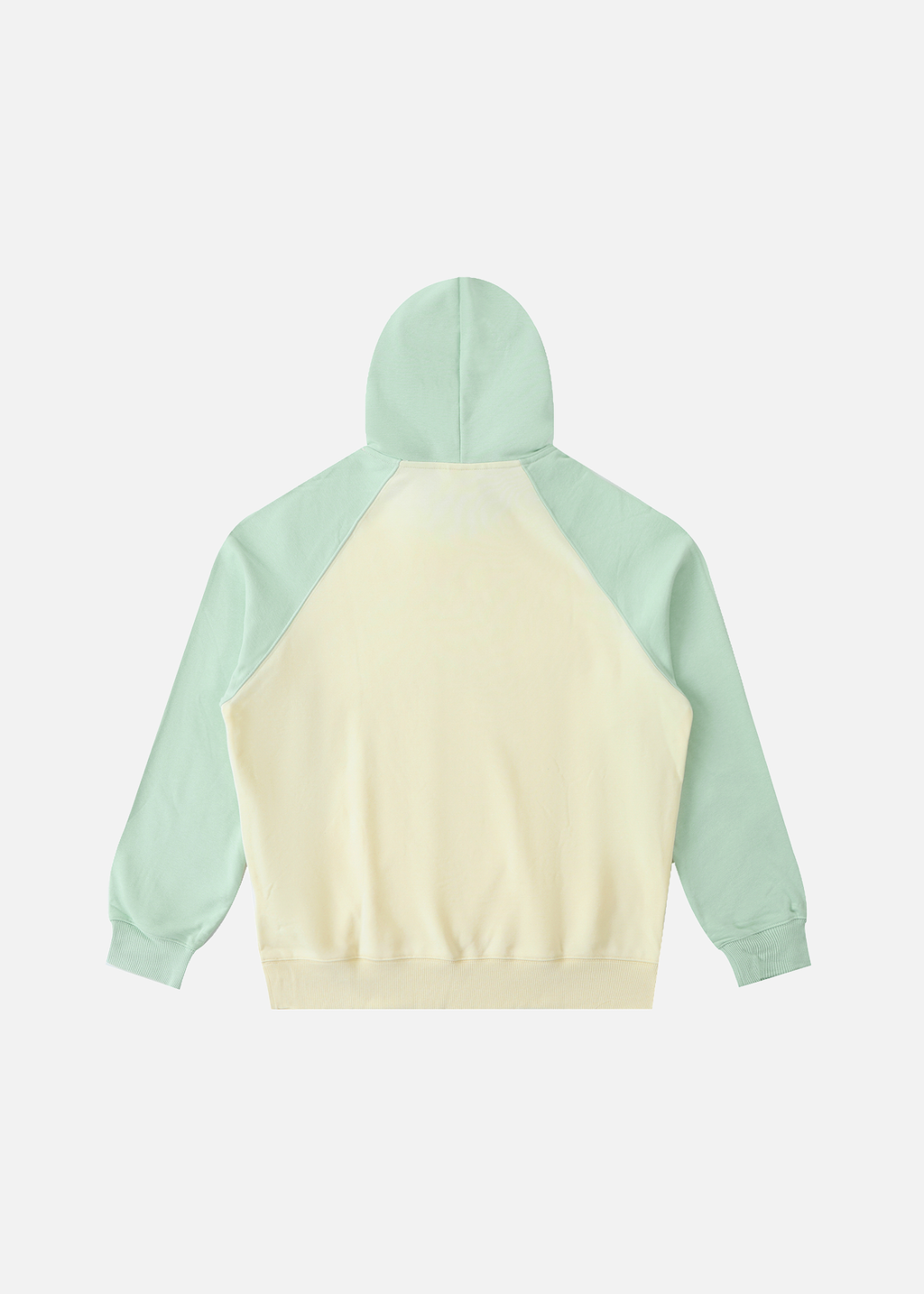 Malibu Apricot & Green Raglan Hoodie
