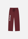 Landon Harvard Red Straight-Leg Sweatpants