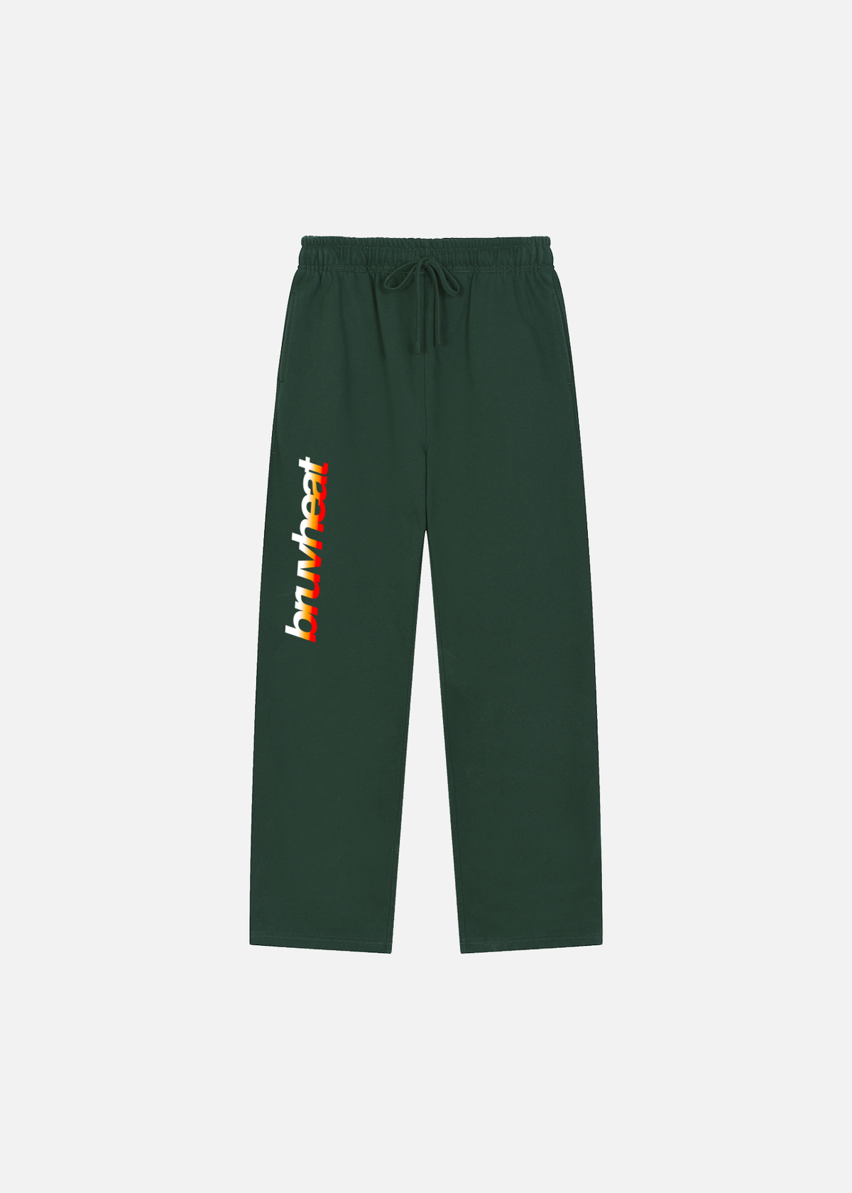 Landon Hunter Green Straight-Leg Sweatpants