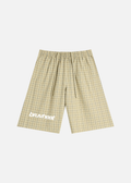 Dakota Apricot Plaid Wide-Leg Shorts