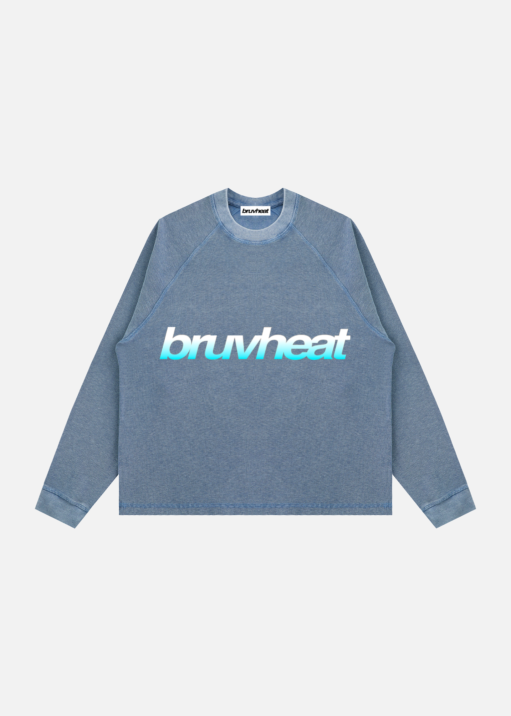 Saratoga Vintage Wash Blue Boxy Waffle T-Shirt