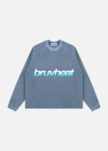 Saratoga Vintage Wash Blue Boxy Waffle T-Shirt
