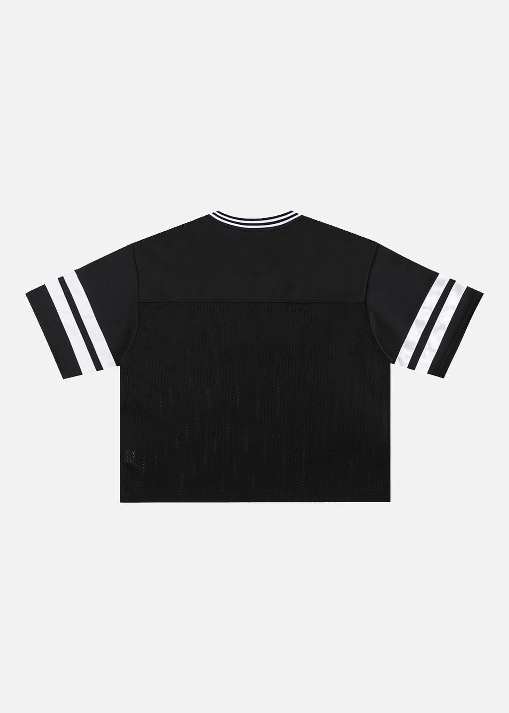 Trigger Black Taped Mesh Boxy T-Shirt