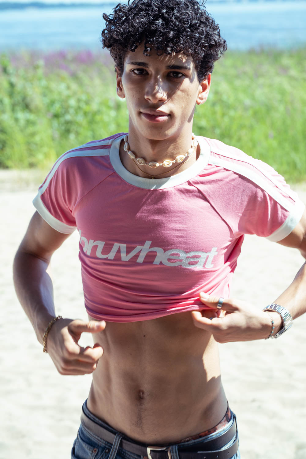 Maybe Pink Raglan Crop T-Shirt
