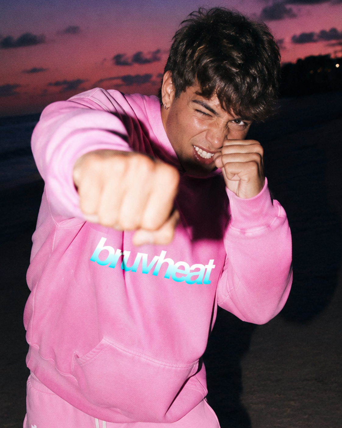 Aspen Heavyweight Sunfade Pink Oversized Hoodie