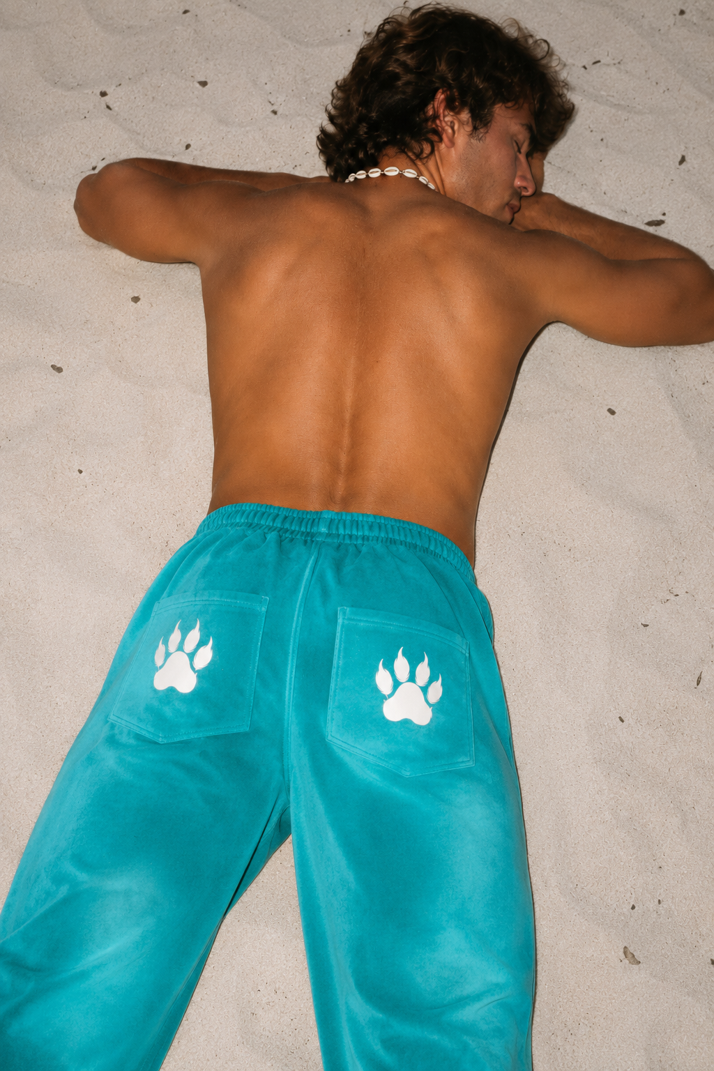 Stryker Sunfade Teal Wide-Leg Fleece Sweatpants
