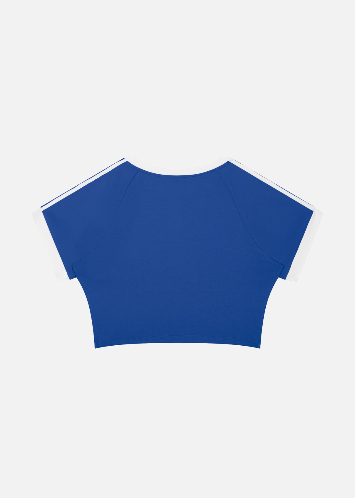 Maybe Colourful Blue Raglan Crop T-Shirt