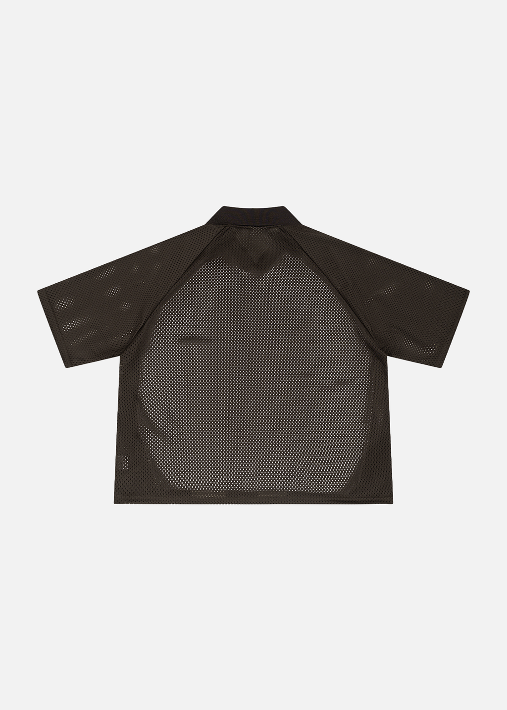 Maverick Coffee & Apricot Striped Mesh Boxy Soccer Jersey