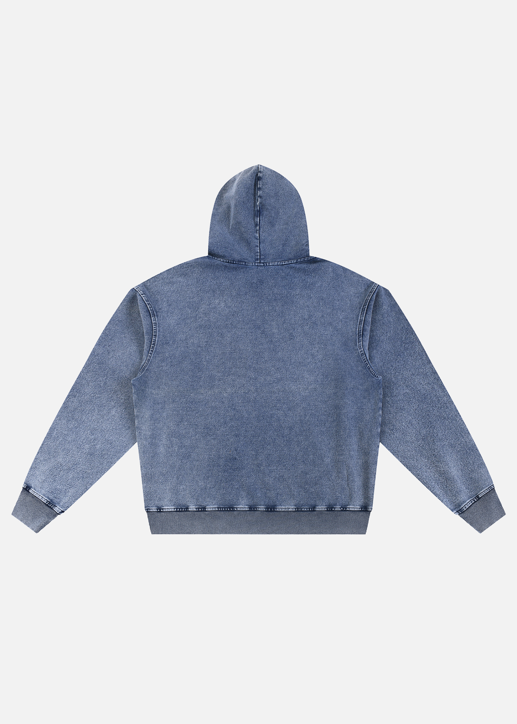 Alpine Snow Wash Light Blue Oversized Hoodie