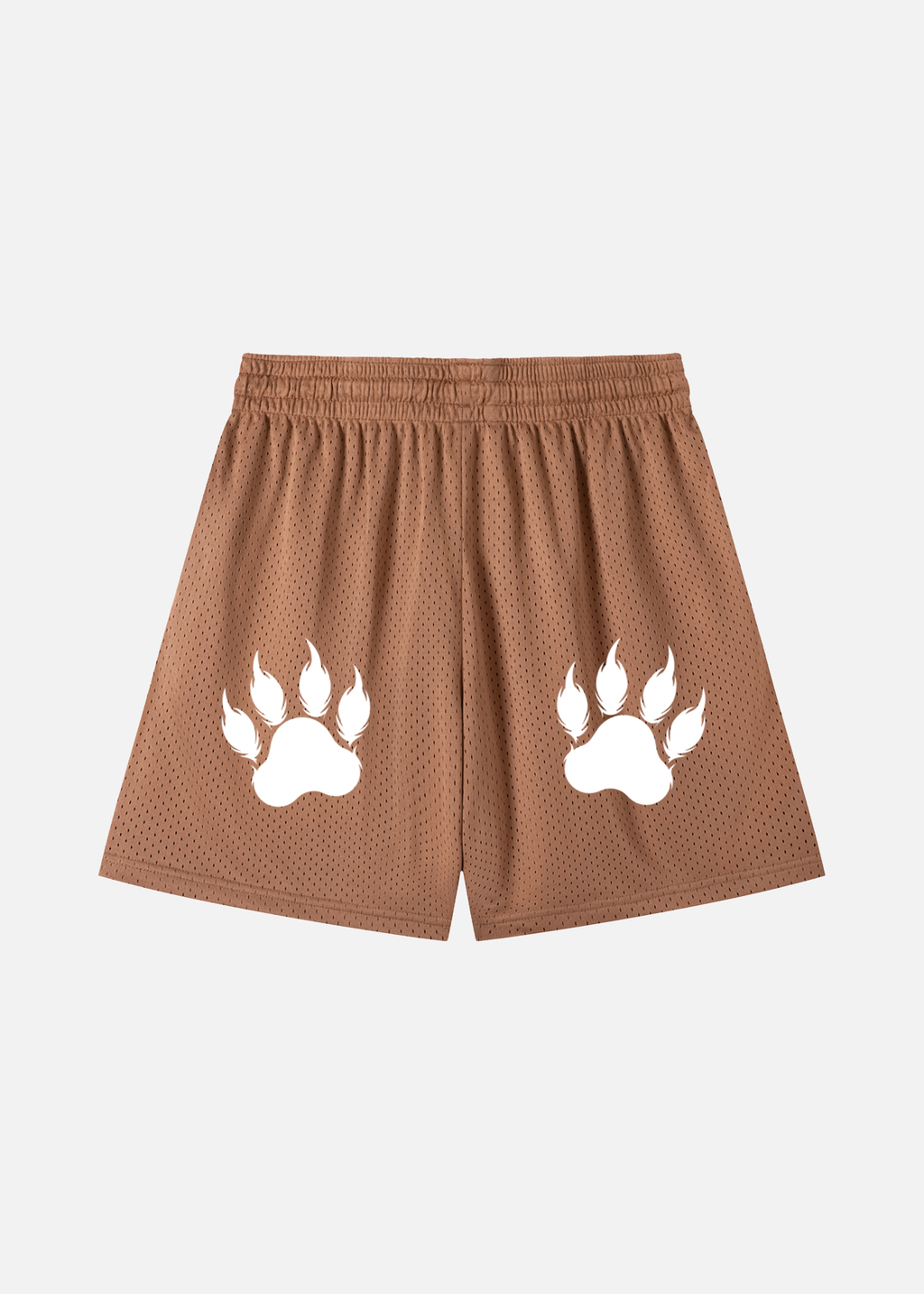Brody Brown Mesh Drawstring Shorts