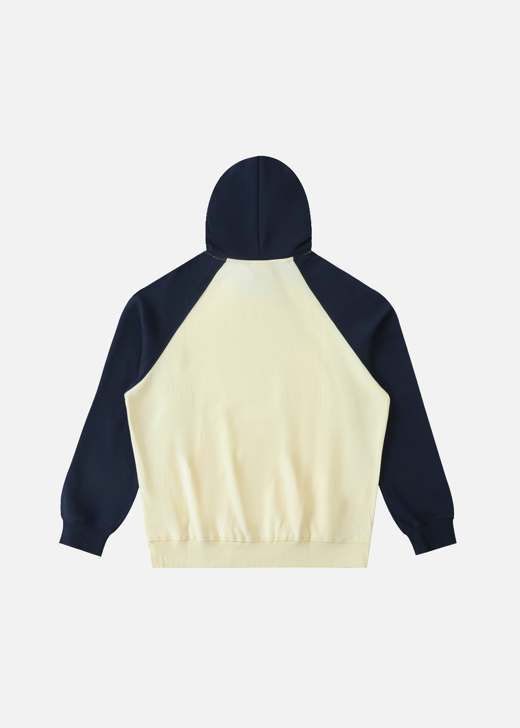 Malibu Apricot & Navy Raglan Hoodie