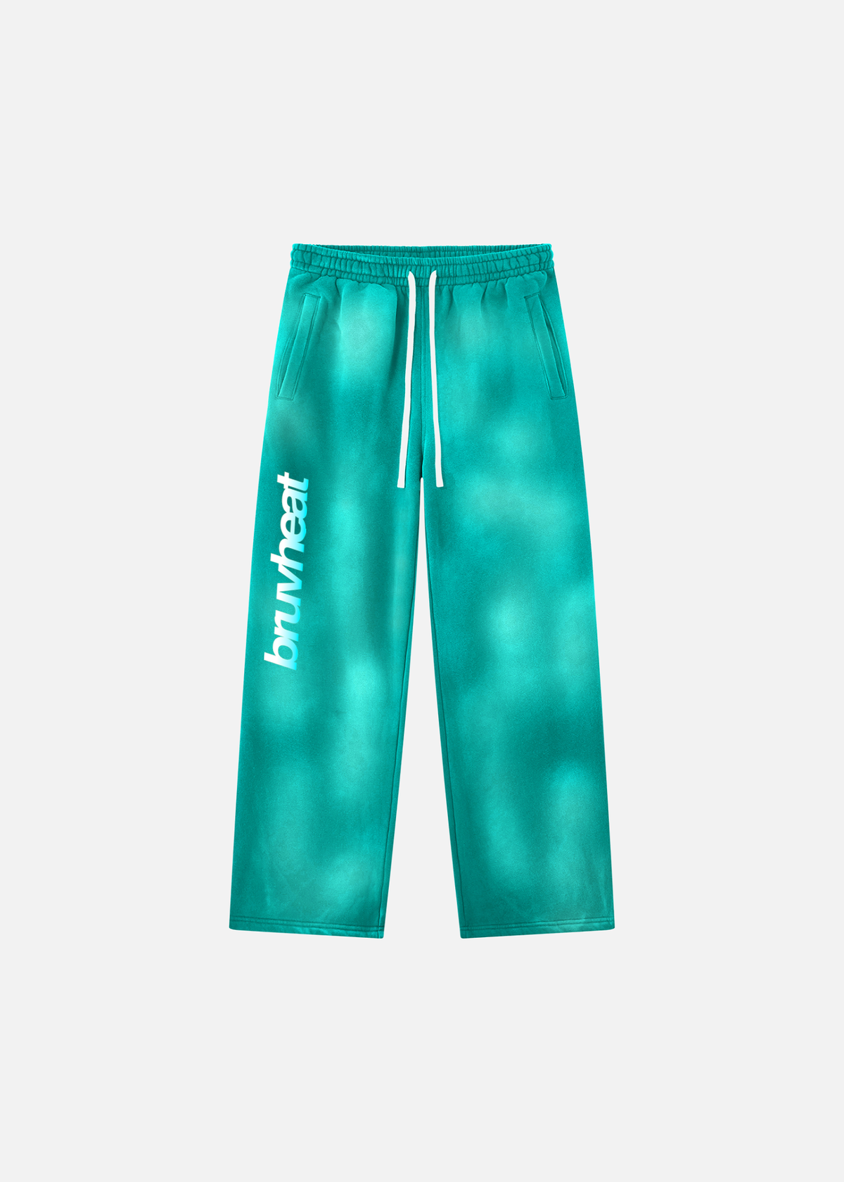 Stryker Sunfade Teal Wide-Leg Fleece Sweatpants