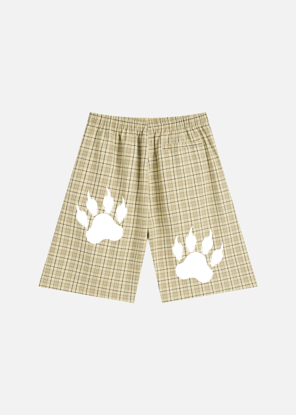 Dakota Apricot Plaid Wide-Leg Shorts