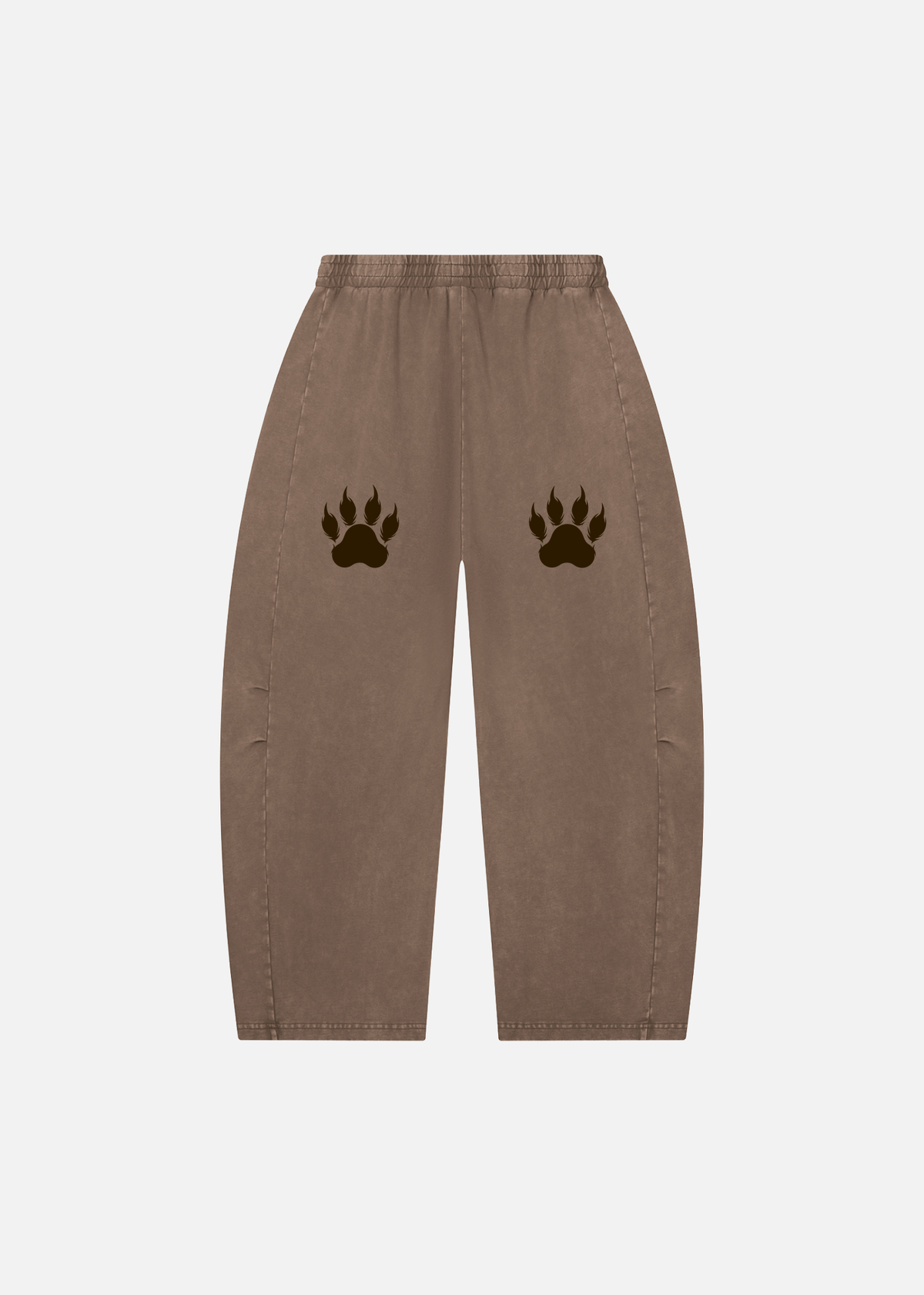 Tahoe Mineral Wash Coffee Barrel-Leg Pants